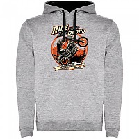 [해외]KRUSKIS Ride Loud Two Colour 후드티 9141155757 Heather Grey / Black