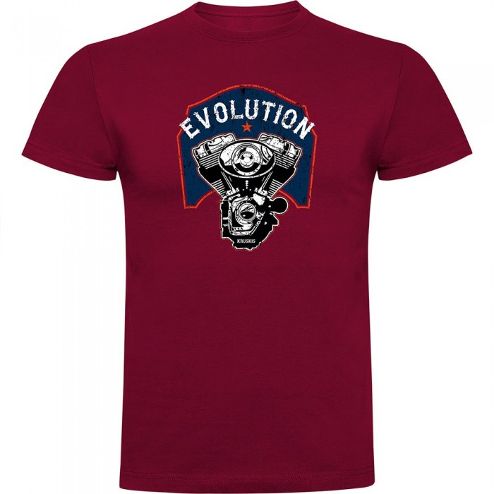 [해외]KRUSKIS Evolution Engine 반팔 티셔츠 9141047950 Dark Red
