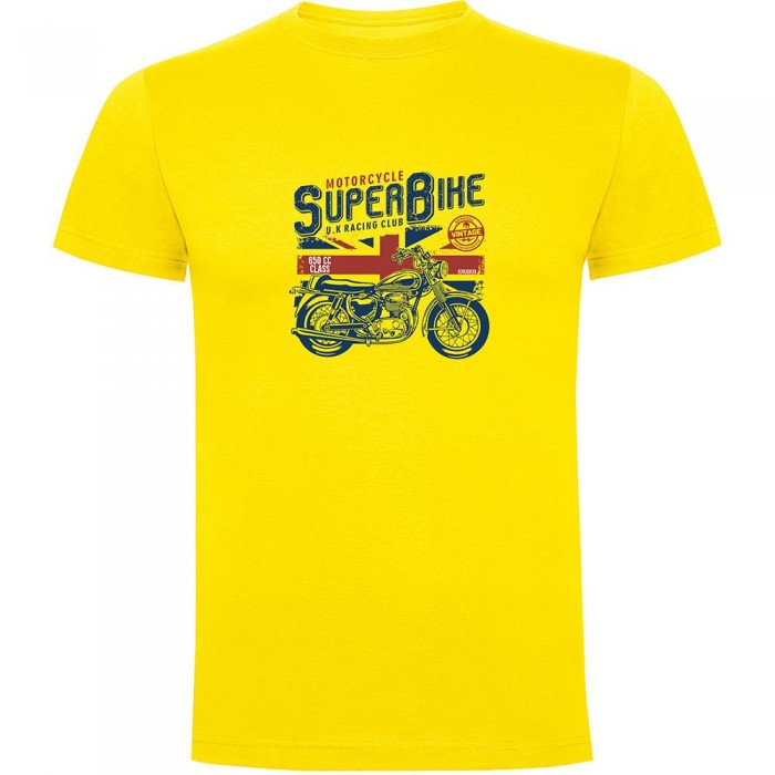 [해외]KRUSKIS Super Bike 반팔 티셔츠 9141155987 Yellow