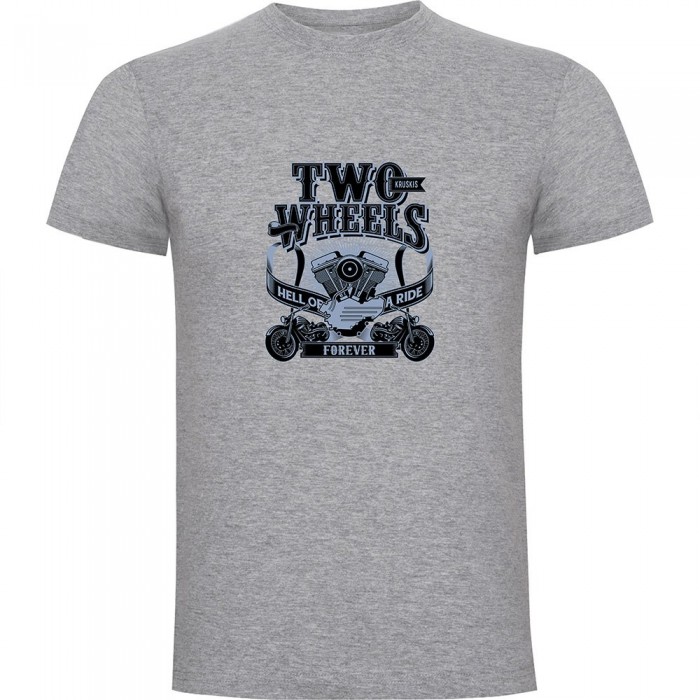 [해외]KRUSKIS Two Wheels 반팔 티셔츠 9141156006 Heather Grey