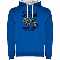 [해외]KRUSKIS Army Ride 후드티 9141215700 Royal Blue / White