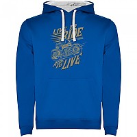 [해외]KRUSKIS Live Skull 후드티 9141048264 Royal Blue / White