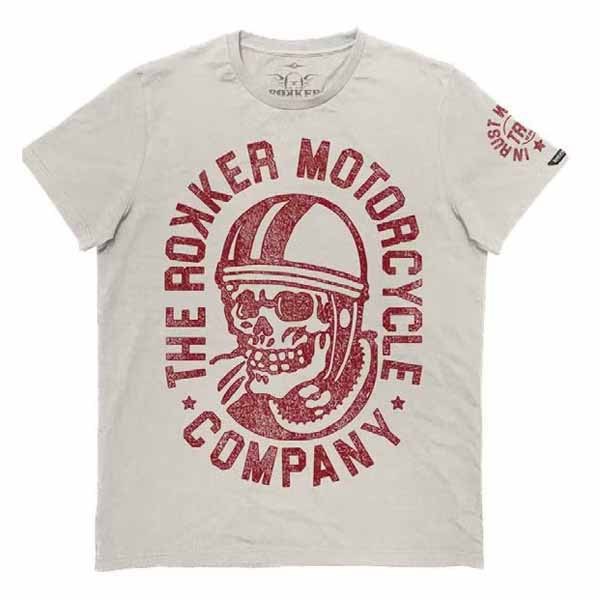 [해외]ROKKER Motorcycle 77 Co. 반팔 티셔츠 9141087215 Dirt White