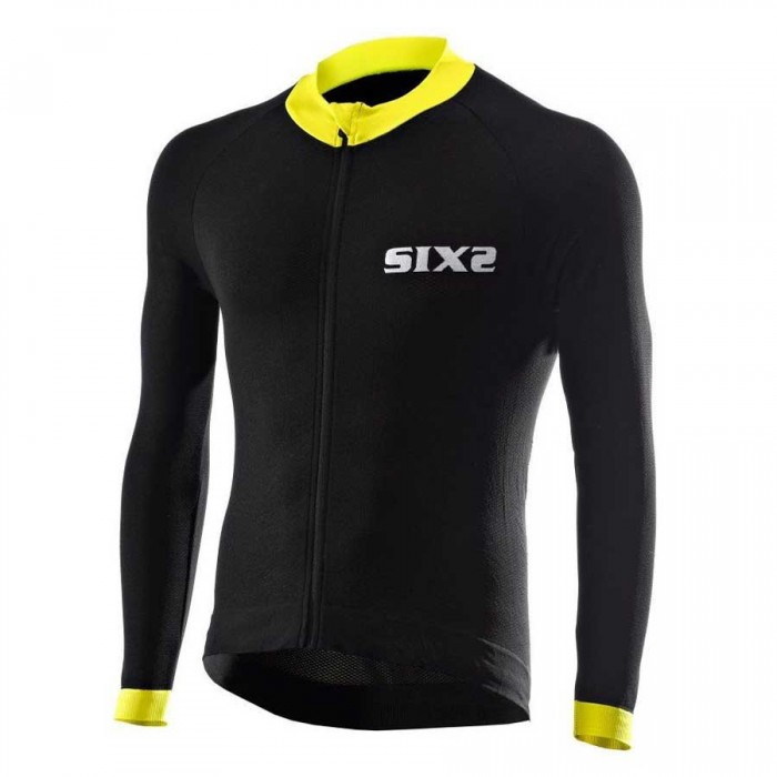 [해외]SIXS BIKE4 STRIPES long sleeve compression 긴팔 베이스 레이어 9141176934 Yellow Tour