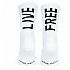 [해외]PACIFIC SOCKS Live free 양말 6141107910 White