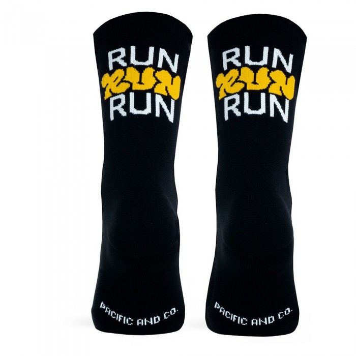 [해외]PACIFIC SOCKS Run run 짧은 양말 6141107911 Black