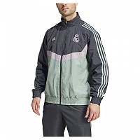 [해외]아디다스 Real Madrid SZN 트랙 자켓 6141125908 Carbon / Silver Green