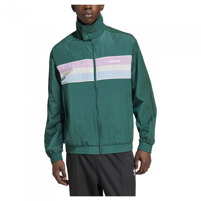 [해외]아디다스 ORIGINALS 80s Nylon Archive 3 Stripes 트랙 자켓 6141126709 Collegiate Green