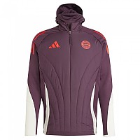 [해외]아디다스 FC Bayern Munich 24/25 Winterized 트랙 자켓 3141125655 Shadow Maroon / Red