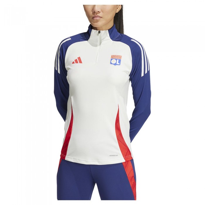 [해외]아디다스 Olympique Lyon 24/25 여성 트레이닝 조깅 잠바 3141125825 White Tint / Midnight Indigo / Bright Red