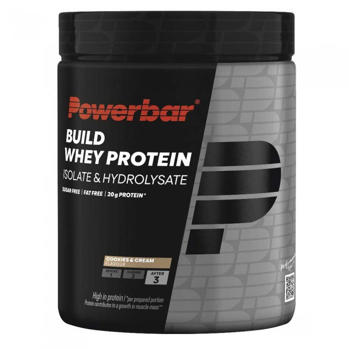 [해외]파워바 Build Whey Isolate Black Line 550g 프로틴 파우더 쿠키 & 크림 3141046811 Multicolor