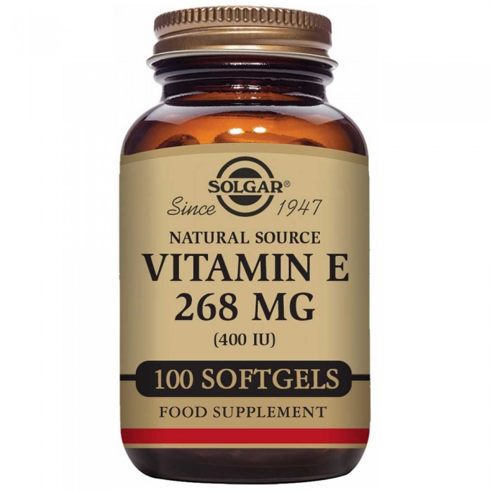 [해외]SOLGAR Vit E 400Iu 268mg Mixed 100 Units 3138036419 Brown