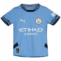 [해외]푸마 Manchester City FC 주니어 홈 반팔 티셔츠 3140940184 Team Light Blue / Marine Blue