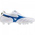 [해외]미즈노 Morelia II Club FG 축구화 3141103242 White / Laser Blue / Gold