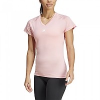 [해외]아디다스 Aeroready Train Essentials 미니mal Branding V-Neck 반팔 티셔츠 7141050020 Semi Pink Spark