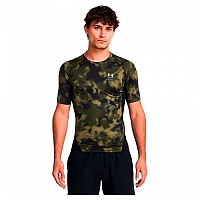 [해외]언더아머 HG Armour Printed 반팔 티셔츠 7140463222 Marine OD Green / White