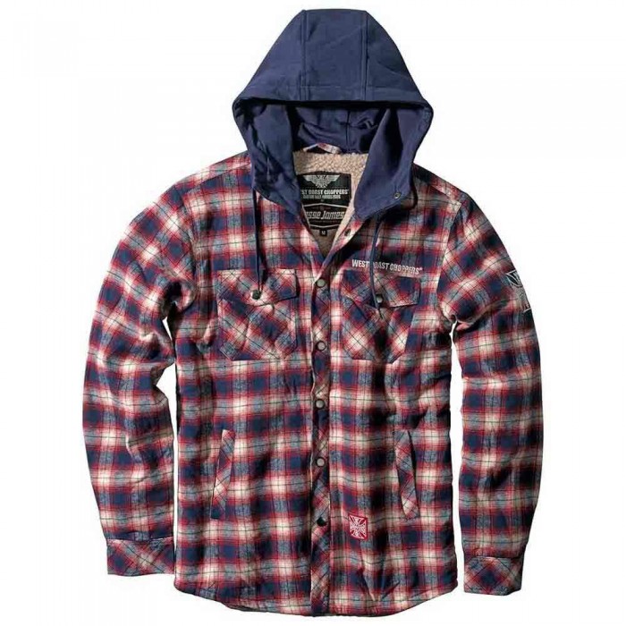 [해외]WEST COAST CHOPPERS Sherpa Lined Flannel 자켓 14139488806 Navy / Red