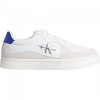 [해외]캘빈클라인 JEANS Classic Cupsole Low Mix Mtl 운동화 140907914 Bright White / Sapphire Blue