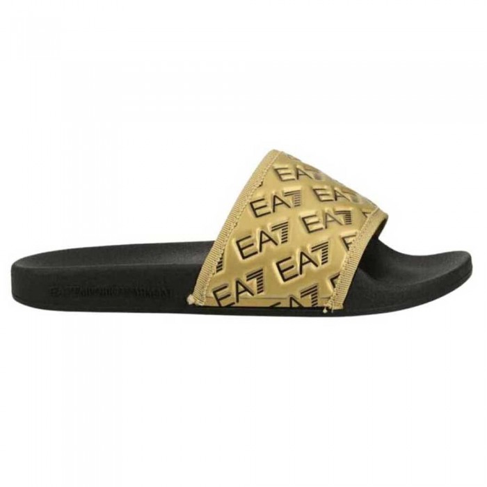 [해외]EA7 EMPORIO 아르마니 XCP010_XK340 슬리퍼 140779432 Black / Gold