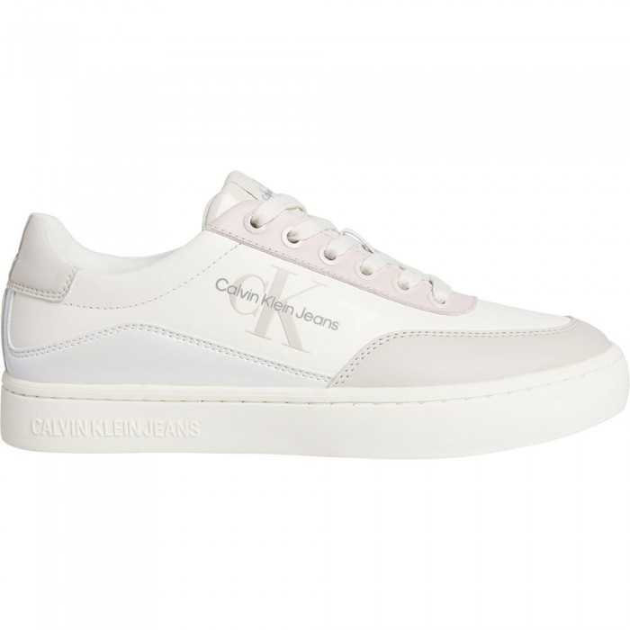 [해외]캘빈클라인 JEANS Classic Cupsole Low Lace Lth Ml 운동화 140907911 Eggshell / Creamy White / Whisper Pink