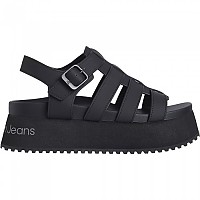 [해외]캘빈클라인 JEANS Platform Bule Rubber Mg Mtl 샌들 140908000 Triple Black