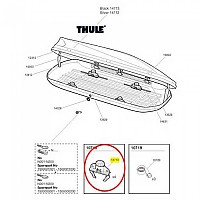 [해외]툴레 Touring FastClick Roof Box Clamp Spare Part 1137552370 Black