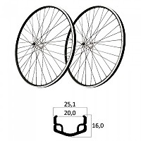 [해외]MVTEK 20´´ V-Brake 1s 휠셋 1141201185 Black / Silver