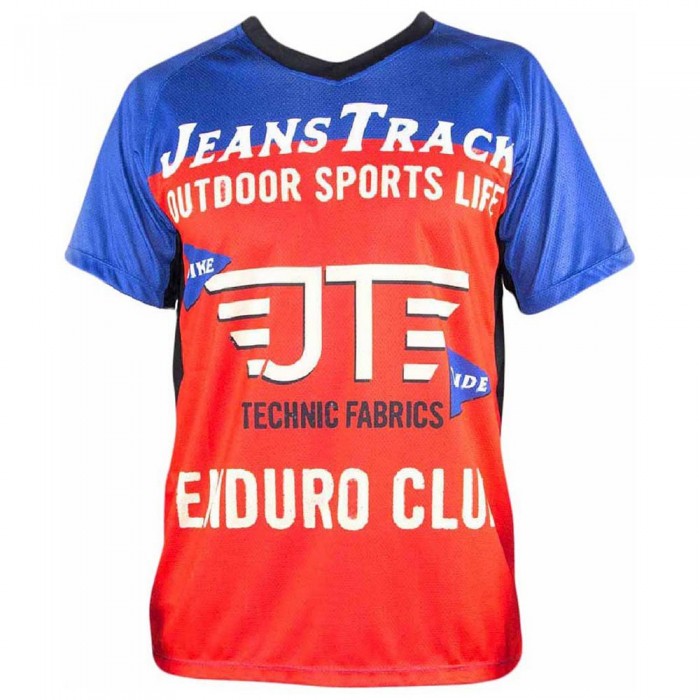 [해외]JEANSTRACK Enduro Extrem 반팔 저지 1137549581 Blue / Red / White