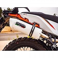 [해외]GPR EXHAUST SYSTEMS Albus EVO4 Husqvarna Norden 901 2022-2023 E5 Oval 인증된 슬립온 머플러 9141251664 White glossy / White glossy