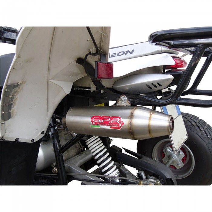 [해외]GPR EXHAUST SYSTEMS Deeptone ATV Access SP250- SP300 Speed 라운드 전체 배기 시스템 형식 승인 9141251683 Brushed Stainless steel / Brushed Stainless steel