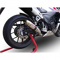 [해외]GPR EXHAUST SYSTEMS Deeptone Inox Honda CBR500 R 2023-2024 E5 라운드 인증된 슬립온 머플러 9141251699 Brushed Stainless steel / Brushed Stainless steel