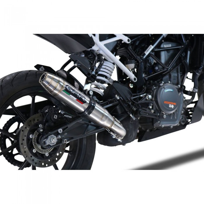 [해외]GPR EXHAUST SYSTEMS Deeptone Inox KTM Duke 390 2021-2023 E5 라운드 인증된 슬립온 머플러 9141251715 Brushed Stainless steel / Brushed Stainless steel