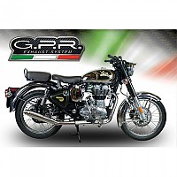 [해외]GPR EXHAUST SYSTEMS Deeptone Inox Royal Enfield Continental GT 535 2014-2016 라운드 비인증 슬립온 머플러 9141251719 Brushed Stainless steel / Brushed Stainless steel