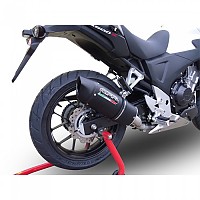 [해외]GPR EXHAUST SYSTEMS Furore EVO4 Nero Honda CB400 X 2016-2018 E4 Oval 인증된 슬립온 머플러 9141251764 Matte Black / Matte Black