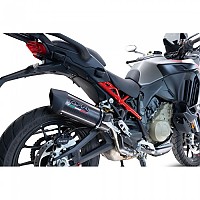 [해외]GPR EXHAUST SYSTEMS Furore EVO4 Poppy Ducati Multistrada V4/S 2022-2024 Oval 인증된 슬립온 머플러 9141251788 Matte Black / Matte Black