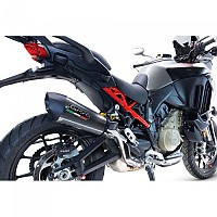 [해외]GPR EXHAUST SYSTEMS GP EVO4 Poppy Ducati Multistrada V4/S 2022-2024 Conical 인증된 슬립온 머플러 9141251870 Carbon look / Matte Black