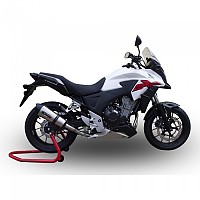 [해외]GPR EXHAUST SYSTEMS GP EVO4 Titanium Honda CB400 X 2016-2018 E4 Conical 인증된 슬립온 머플러 9141251901 Brushed Titanium / Matte Black