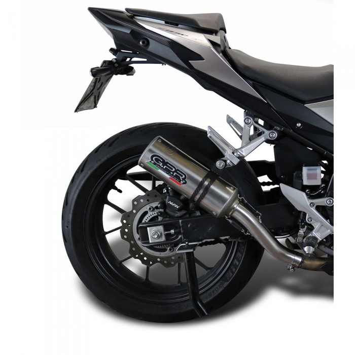 [해외]GPR EXHAUST SYSTEMS M3 Inox Honda CB400 X 2019-2024 E5 라운드 인증된 슬립온 머플러 9141251997 Brushed Stainless steel / Brushed Stainless steel