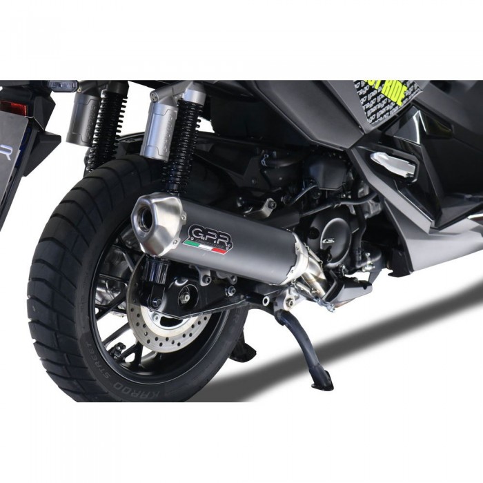 [해외]GPR EXHAUST SYSTEMS Pentascooter Honda ADV350 2022-2024 E5 Pentagonal 인증된 슬립온 머플러 9141252097 Matte Black / Brushed Stainless steel