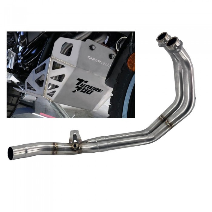 [해외]GPR EXHAUST SYSTEMS Yamaha Tenere 700 2021-2024 E5 다양한 9141252144 Brushed Stainless steel / None