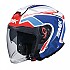 [해외]SMK GTJ Tourer 오픈 페이스 헬멧 9141187588 White / Blue / Red