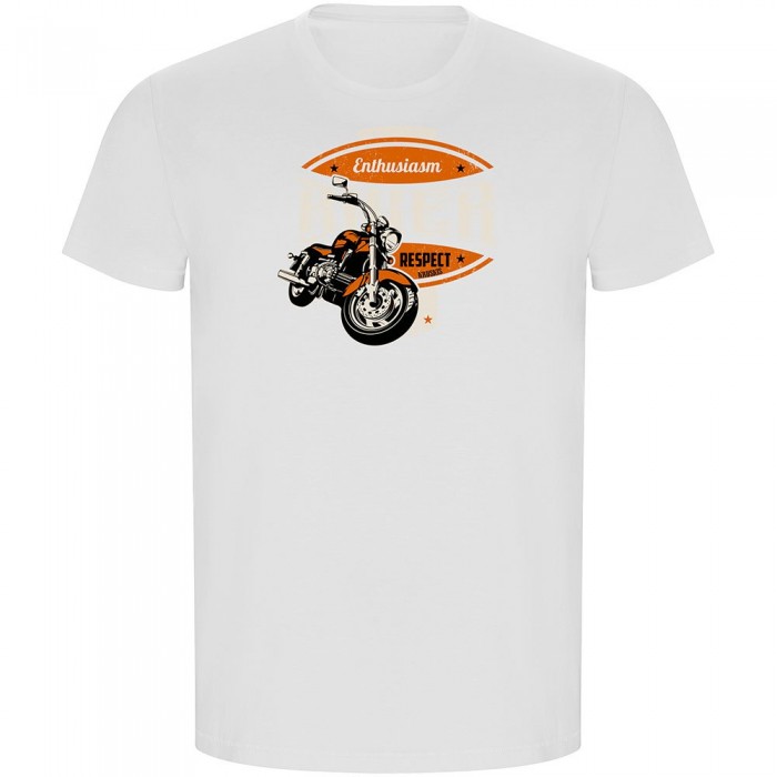 [해외]KRUSKIS Biker Enthusiasm ECO 반팔 티셔츠 9141047884 White