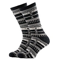 [해외]ROKKER Boho Rokk Half 긴 양말 9140913063 Black / White