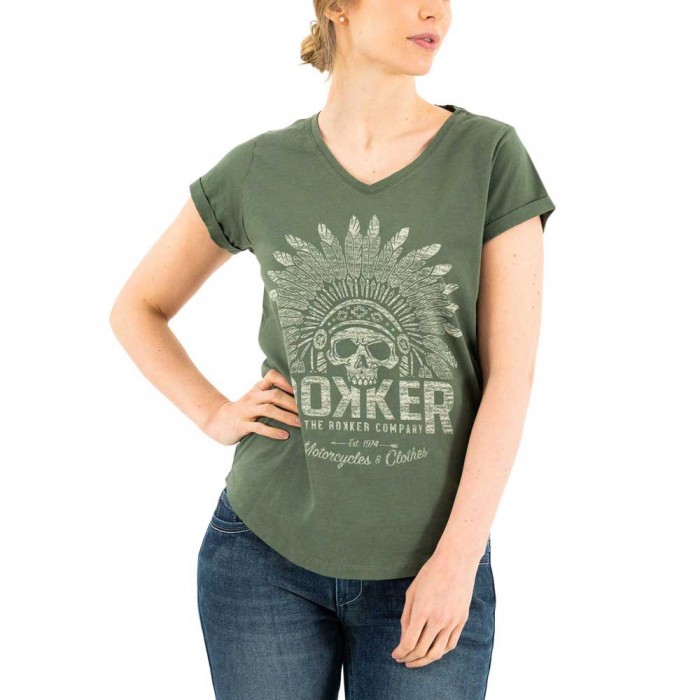 [해외]ROKKER Indian Bonnet 반팔 티셔츠 9140913135 Olive