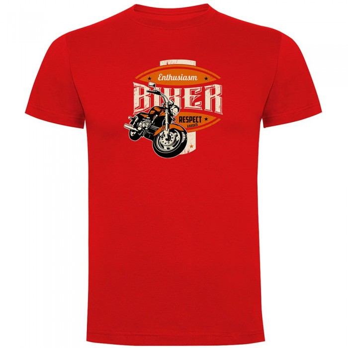 [해외]KRUSKIS Biker Enthusiasm 반팔 티셔츠 9141047899 Red