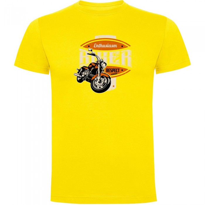 [해외]KRUSKIS Biker Enthusiasm 반팔 티셔츠 9141047905 Yellow