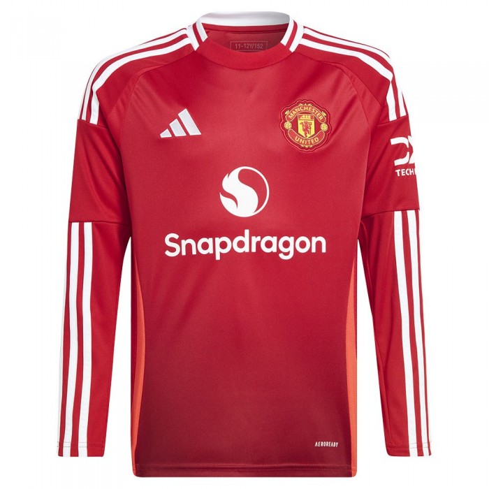 [해외]아디다스 Manchester United 24/25 주니어 홈 긴팔 티셔츠 3141050408 Mufc Red