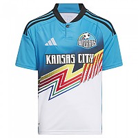 [해외]아디다스 Sporting Kansas City 24/25 주니어 세 번째 반팔 티셔츠 3141050635 White / Shock Cyan