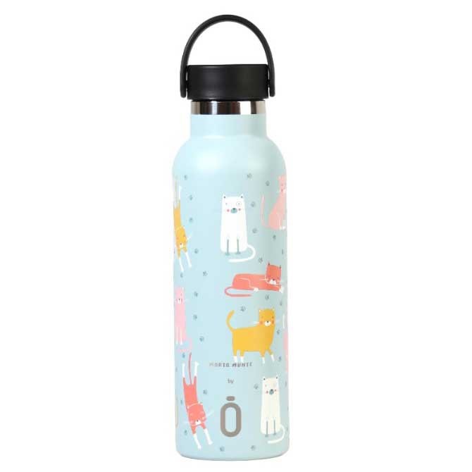 [해외]RUNBOTT Marta munte cats 600 ml 보온병 12141043515 Blue