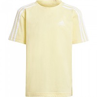 [해외]아디다스 Essentials 3 Stripes Cotton 반팔 티셔츠 15141047187 Almost Yellow / White